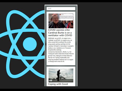 News App with React Js ft Free News API from Rapid api.com