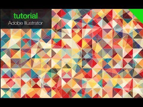 Illustrator | How to make original multicolor triangle Background. Free illustrator script