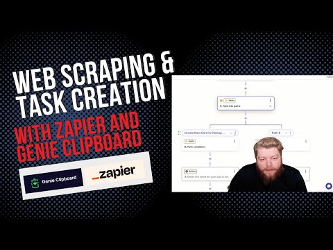 Web Scraping & Task Creation with Zapier + Genie Clipboard