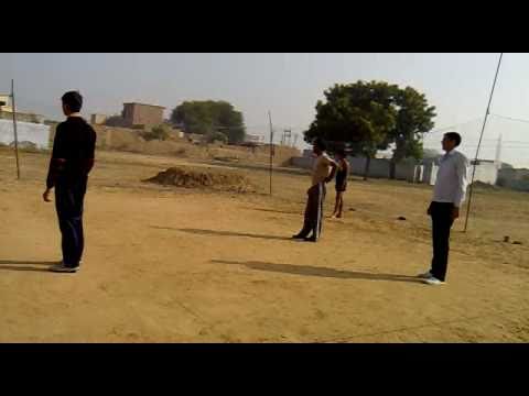 gabru playing vollybal in home ground