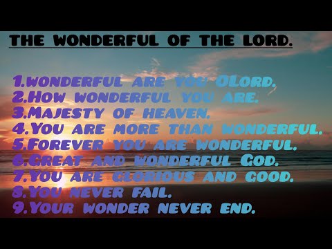 Wonderful of the Lord & more#Chriastiansongs2025.