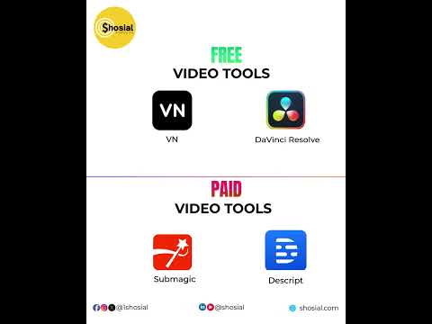 FREE vs PAID Tools for Creators and Speed up your content workflow | Shosial #socialmediastrategy