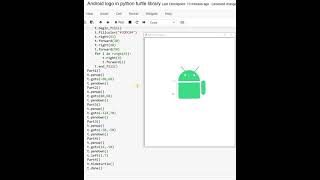 Android logo in Python turtle library
