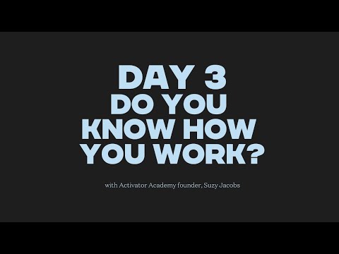 Day 3 - Do you really know how you work?