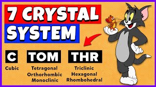 Seven Crystal Systems | Trick to remember 7 crystal systems