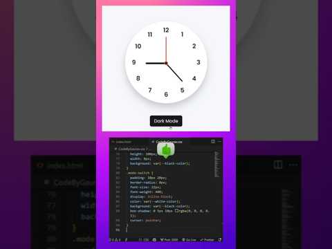 ⏰ “Amazing Digital Clock Using HTML CSS & JS  #Shorts