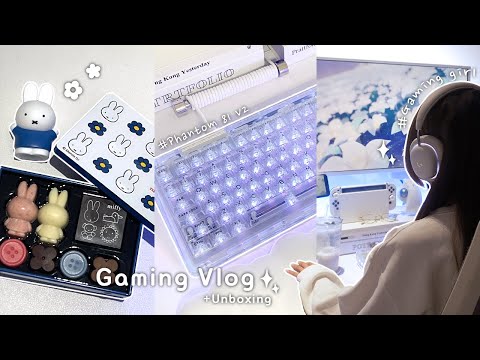 Game Vlog | My cozy gaming days🎮 | Unboxing | kiiboom phantom 81 v2 | DeltaHub Carpio G2.0