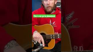 Perfect microphone placement for recording acoustic guitar #acousticguitar #recording #howto