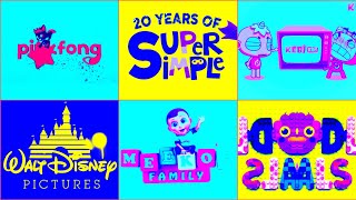 Pingfong, super Simple, Walt Disney Picture, Noodles and palls logo intro Super Compilation Effects