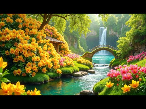 Enchanted Flower Bridge  🌸 Relaxing Music to Relieve Anxiety, Calm Stress, and Rejuvenate the Mind