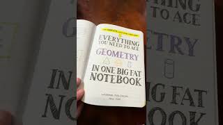 Everything You Need To Ace Geometry In One Big Fat Notebook #math #books #geometry