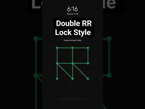 #draw Double R Pattern Lock #best Pattern RR #letest New