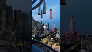 Tashkent city. after before. vfx. element 3d