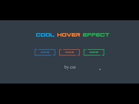 Cool Hover Buttons || Simple Animation ||  Simple css code