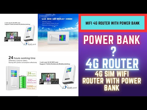 4G Router with dual Sim Card Slot - WiFi Router with sim card slot - 4G Router with Power Bank