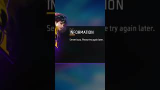 Free fire server busy please try again later problem solve #freefireproblemsolve