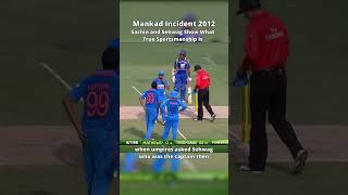 True Sportsmanship 🏏 #cricket #mankad #mankading #sachin #virendarsehwag #cricketshorts #ashwin