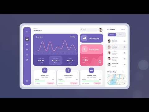 C# WPF UI | How to Design Fitness App Dashboard in WPF