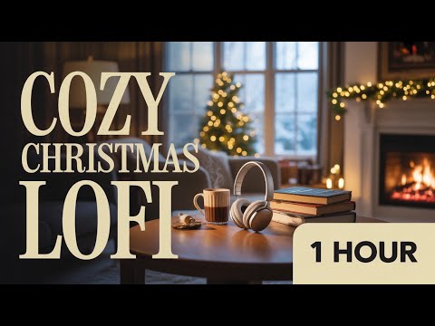 Cozy Christmas Lofi 🎄 1 Hour Fireplace Beats for Studying, Relaxing & Sleep