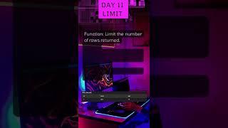 DAY 11 - LEARN SQL FOR BEGINNERS ( LIMIT )