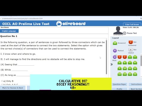OICL AO live mock test oliveboard Jan 6-7| Share score | How to attempt| Mistakes and learnnings