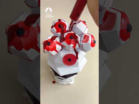 👁️🍦DIY Halloween Ice Cream#papercraft#3d