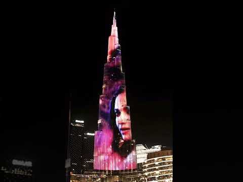 Jawan trailer live in bruj khalifa #jawan #brujkhalifa