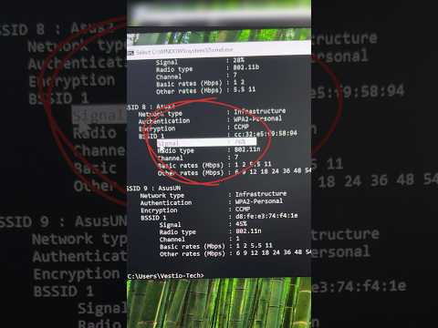 Check wifi signal strenght like hacker 😎 #cmd #wifi #fun
