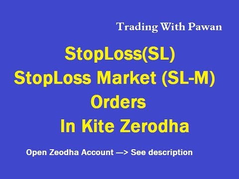 How to place a Stop Loss order on Kite  in Hindi