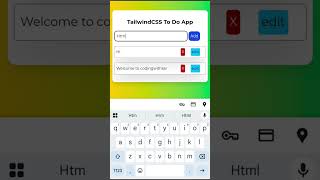 I Built a To-Do App in 60 Seconds (Tailwind CSS) #coding #programming #javascript #css #uiux #coder