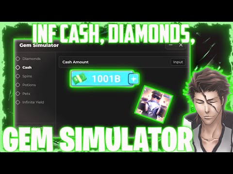 *NEW* Gem Simulator Script 💰 | Pastebin | [Inf cash] + [Inf diamonds and spins] 🔥💰 + More!