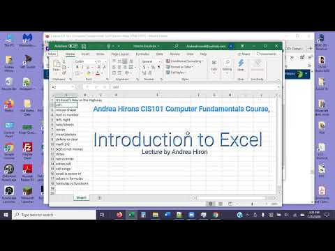 Introduction to Excel