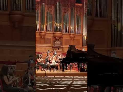 #funtimes on stage with @evanwongpiano playing Poulenc Double Piano Concerto ❤️