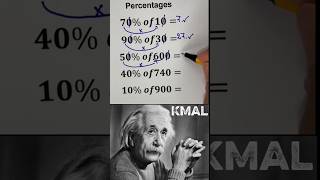 "Can You Solve These Easy Percentage Tricks? 🔥 #MathChallenge" #shorts
