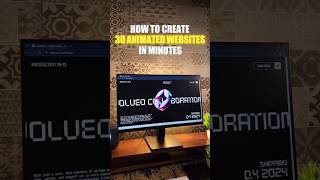Create a 3D animated site with zero code #productivity #aitools #websitebuilder #webdesign