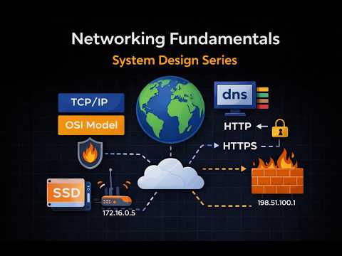Networking Fundamentals for System Design | TCP vs UDP, DNS, HTTP/HTTPS, Load Balancing