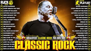 Top 100 Classic Rock Songs Of All Time 🔥 Guns N' Roses, Metallica, Queen, AC/DC, Aerosmith, Bon Jovi