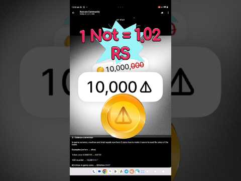 Notcoin | notcoin official price launched #notcoin #shorts