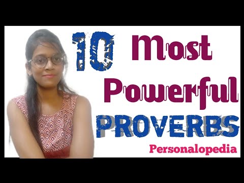 10 most powerful Proverbs | Proverbs in english  | Personalopedia |