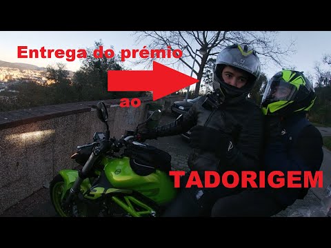 Fui ter com o Tadorigem para entregar o prémio