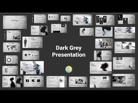 Dark Grey PPT With Animation