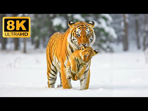 Serene Earth Moments - Peaceful animal scenes with soft background music | 60FPS 8K ULTRA HD