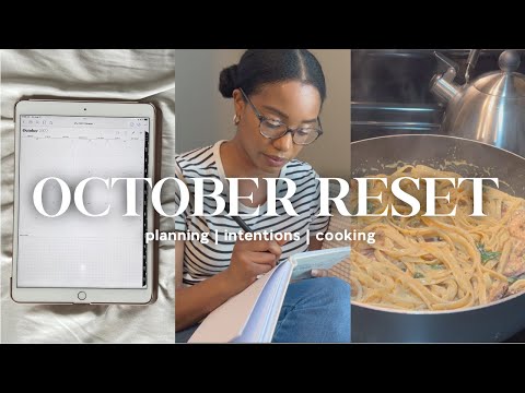 MONTHLY RESET | Intentions, Digital Planning, Cooking, Makeup Brush Cleaning Routine