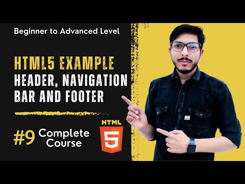 HTML Semantic Element | Part-9 | Header, Navigation Bar, Image, Paragraphs, and Footer Hindi Urdu