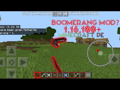 Boomerang Mod minecraft 1.16.100+ only