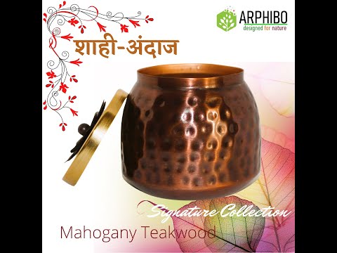 Antique Aroma Candle Rose Gold, Fragrance - Mahogany Teakwood    #scentedcandles #homedecor #antique