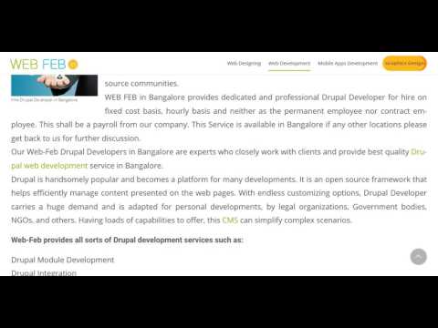 Hire Drupal Developer in Bangalore | Best Drupal Development experts