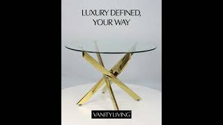 Elegance and Functionality Unite: Stunning Dining Table Set Collection Showcase by Vanity Living