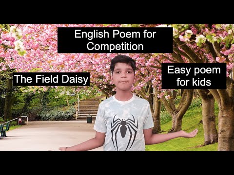 The Field Daisy | English Poem | Easy Poem for kids competition in School | Poem | Poem in English