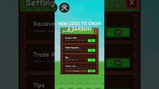 New code to Grow a garden!👻🫶🏻#growagarden #roblox